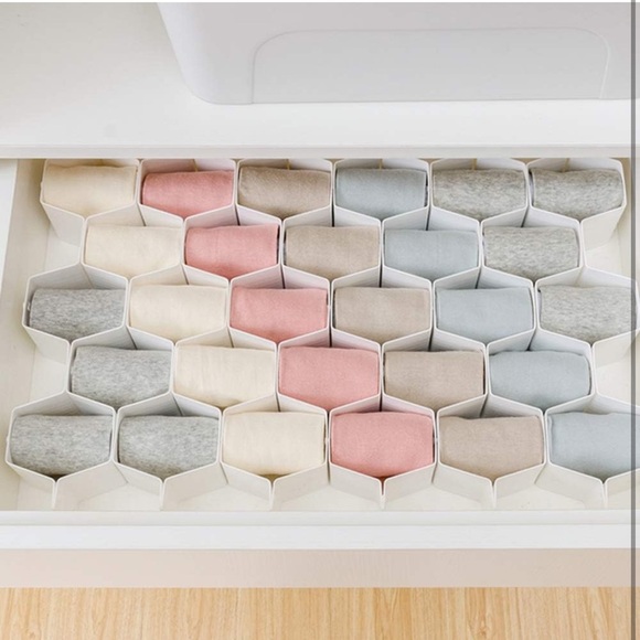Poeland 8-Pack DIY Honeycomb Drawer Divider Organizers - White - Picture 5 of 7